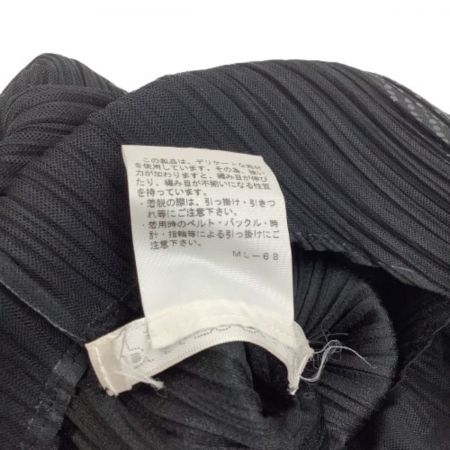  ISSEY MIYAKE イッセイミヤケ PLEATS PLEASE ノースリーブワンピース スカート SIZE 2 PP71-JH676 ブラック