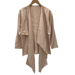 JURGEN LEHL ヨーガンレール レディース 変形 カットソー シルク100％ ピンク Bランク