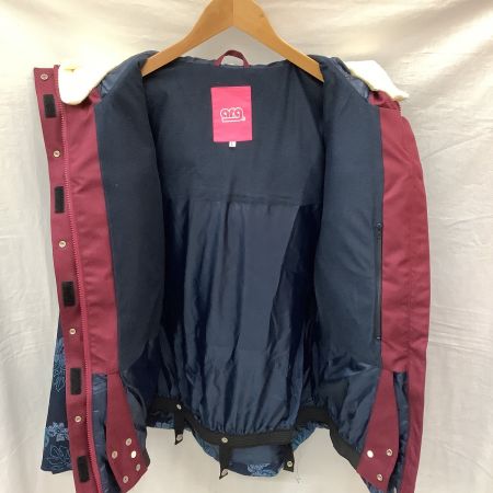  arg レディース ジャケット スノーウェア SIZE L ネイビー×エンジ