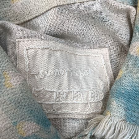  ISSEY MIYAKE イッセイミヤケ 希少 レア レディース セットアップ ジャケット パンツ SIZE M 風景柄 花柄 ベージュ