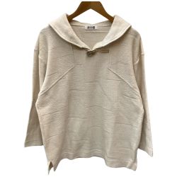 ♪♪ I.S. issey miyake イッセイミヤケ Vintage レディース カットソー SIZE M アイボリー Bランク