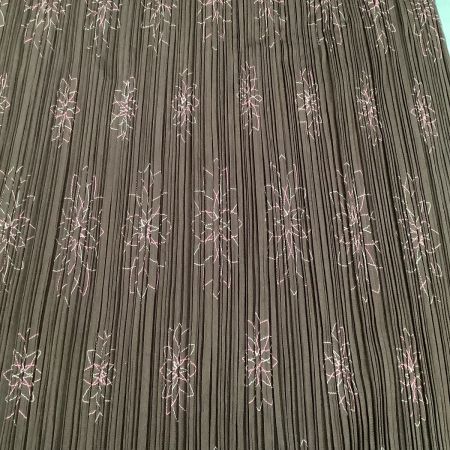  ISSEY MIYAKE イッセイミヤケ PLEATS PLEAS レディース スカート SIZE 3 花柄 ブラウン