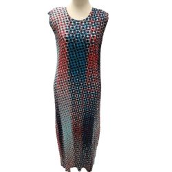 ♪♪ ISSEY MIYAKE イッセイミヤケ PLEATS PLEAS希少 レア ワンピース スカート ドット PP53-JH594 ブルー Aランク