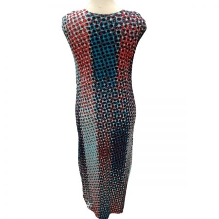  ISSEY MIYAKE イッセイミヤケ PLEATS PLEAS希少 レア ワンピース スカート ドット PP53-JH594 ブルー