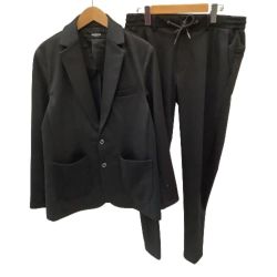 ♪♪ 1PIU1UGUALE3 ウノピゥウノウグァーレトレ メンズ セットアップ スーツ SIZE L ブラック Bランク