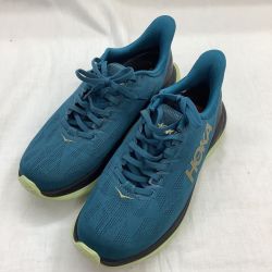 ♪♪ HOKA ホカ メンズ スニーカー ランニングシューズ SIZE 25.5cm エメラルドグリーン Bランク