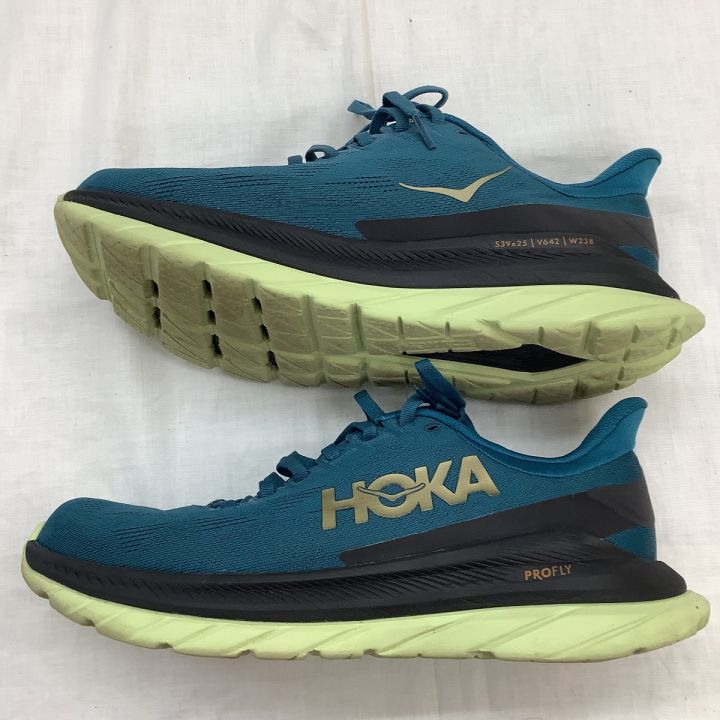 HOKA ホカ メンズ スニーカー ランニングシューズ SIZE 25.5cm エメラルドグリーン｜中古｜なんでもリサイクルビッグバン