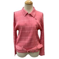 ♪♪ ISSEY MIYAKE イッセイミヤケ PLEATS PLEASE ジャケット 変形 ファスナー  PP71-JD652 ピンク Bランク
