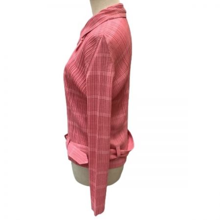  ISSEY MIYAKE イッセイミヤケ PLEATS PLEASE ジャケット 変形 ファスナー  PP71-JD652 ピンク