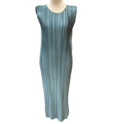 ♪♪ ISSEY MIYAKE イッセイミヤケ PLATS PLEASE ワンピース グラデーション  PP53-JH512 ペパーミント Bランク