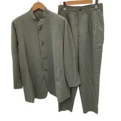 ♪♪ JURGEN LEHL ヨーガンレール レディース セットアップ シャツ パンツ SIZE M カーキ Cランク