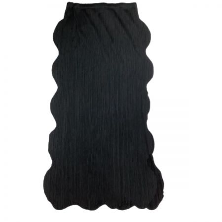  ISSEY MIYAKE イッセイミヤケ PLATS PLEASE 激レア スカート 変形 波カット  PP51-JG676 ブラック