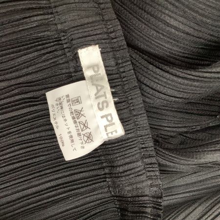  ISSEY MIYAKE イッセイミヤケ PLATS PLEASE 激レア スカート 変形 波カット  PP51-JG676 ブラック