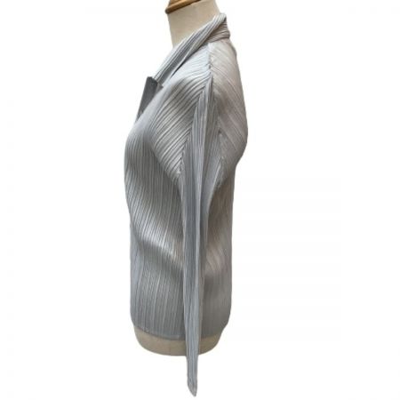  ISSEY MIYAKE イッセイミヤケ PLEATS PLEASE アンサンブル セットアップ  PP55-JJ101 ライトグレー