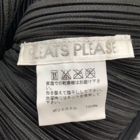  ISSEY MIYAKE イッセイミヤケ PLATS PLEASE バイカラー 変形 カットソー  SIZE 3 パープル×ブラック