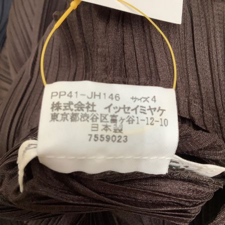  ISSEY MIYAKE イッセイミヤケ PLATS PLEASE 変形 ノースリーブワンピース  PP41-JH146 ブラウン