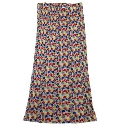 ♪♪ ISSEY MIYAKE イッセイミヤケ PLEATS PLEASE スカート 花柄 総柄 スリッド  PP22-JG878 ホワイト Bランク