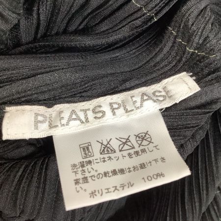  ISSEY MIYAKE イッセイミヤケ PLATS PLEASE 激レア ワンピース 図形SIZE 4 PP43-JH835 ブラック