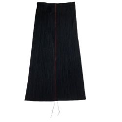 ♪♪ ISSEY MIYAKE イッセイミヤケ PLATS PLEASE スカート 赤パイピング PP31-JG622 ブラック Bランク