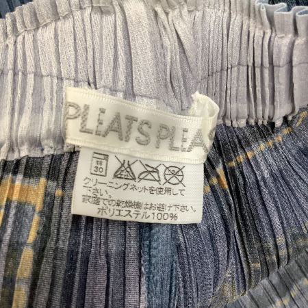 中古】 ISSEY MIYAKE イッセイミヤケ PLATS PLEASE パンツ デニム転写