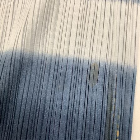  ISSEY MIYAKE イッセイミヤケ PLEATS PLEASE パンツ デニム転写 SIZE 2 PP22-JF895 ネイビー
