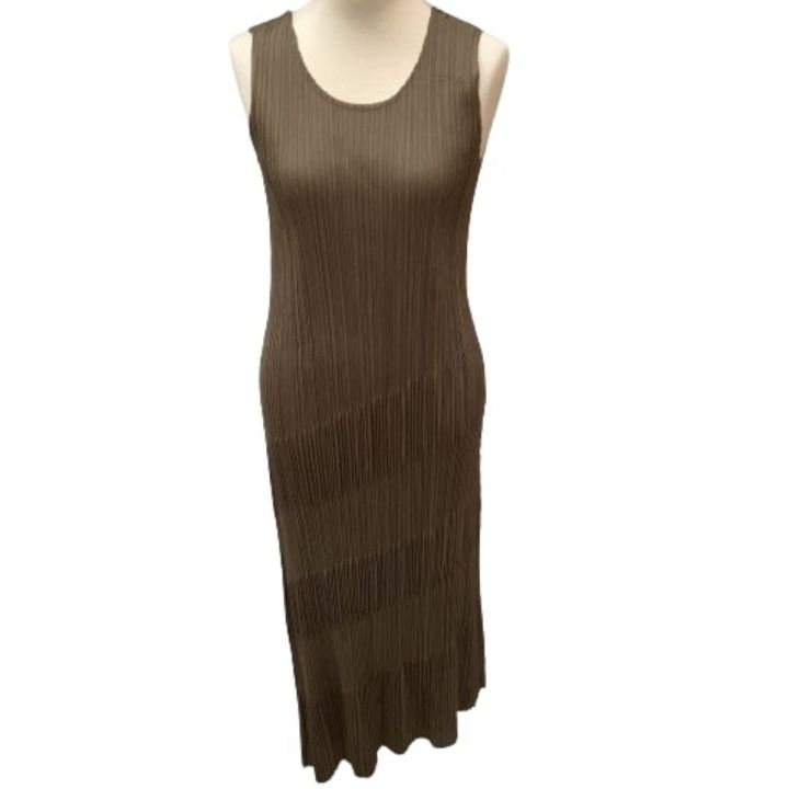 ISSEY MIYAKE イッセイミヤケ PLATS PLEASE ノースリーブワンピース