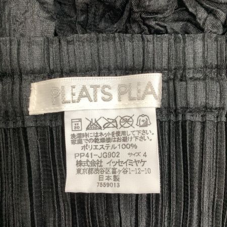  ISSEY MIYAKE イッセイミヤケ PLATS PLEASE スカート シワ加工 SIZE 4 PP41-JG902 ブラック