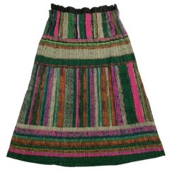 ♪♪ ISSEY MIYAKE イッセイミヤケ PLATS PLEASE スカート SIZE 5 PP23-JG624 グリーン マルチカラー Bランク