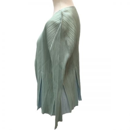  ISSEY MIYAKE イッセイミヤケ カーディガン ジャケット 異素材 SIZE 3 pleats please PP01-J0843 ミント