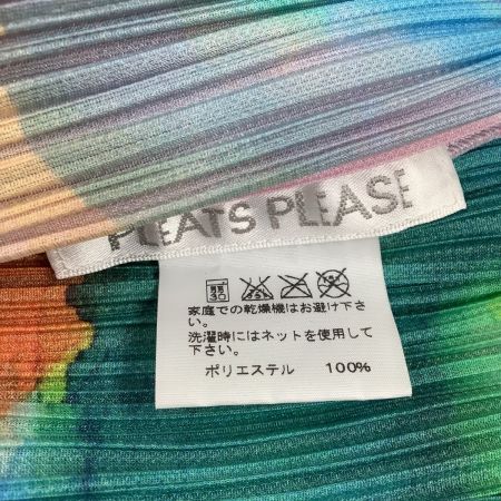  ISSEY MIYAKE イッセイミヤケ PLATS PLEASE セットアップ スカート カーディガン 水彩 水墨 激レア  PP01-JG683 PP01-J0687 ピンク