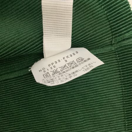  ISSEY MIYAKE イッセイミヤケ PLATS PLEASE レディース カットソー SIZE 3 PP33-FK353 グリーン