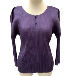 ♪♪ ISSEY MIYAKE イッセイミヤケ PLEATS PLEASE カットソー SIZE 3 PP53-JK532 パープル Bランク