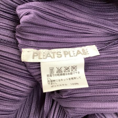 ISSEY MIYAKE イッセイミヤケ PLEATS PLEASE カットソー SIZE 3 PP53-JK532 パープル