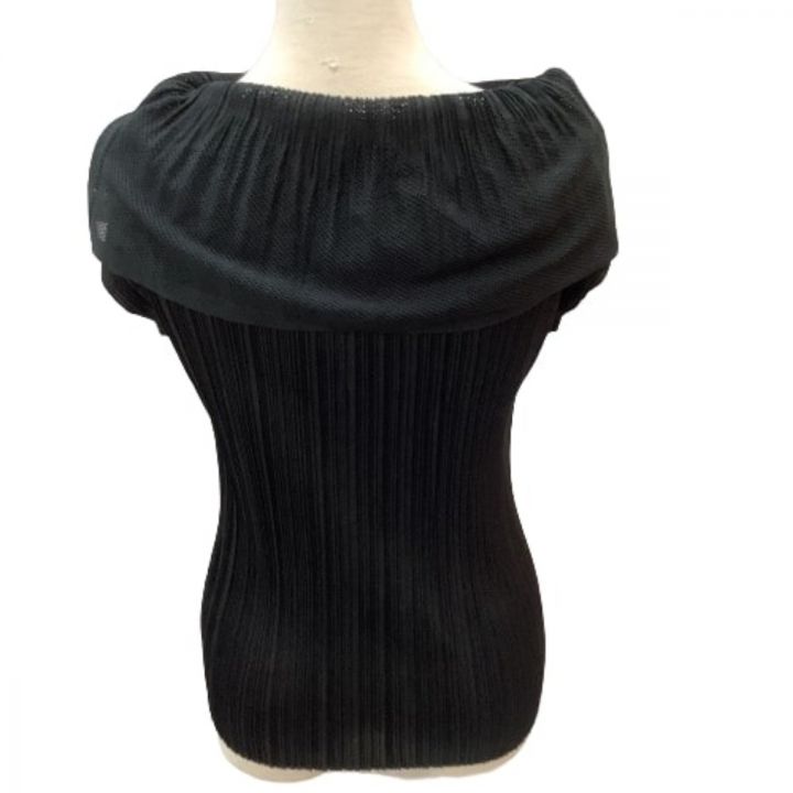 PLEATS PLEASE イッセイミヤケ カットソー ブラック S相当 ISSEY MIYAKE イッセイミヤケ PLEATS PLEASE カットソー SIZE 3