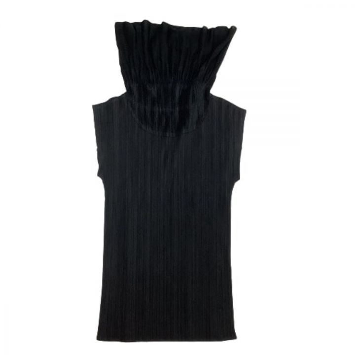 PLEATS PLEASE イッセイミヤケ カットソー ブラック S相当 ISSEY MIYAKE イッセイミヤケ PLEATS PLEASE カットソー SIZE 3