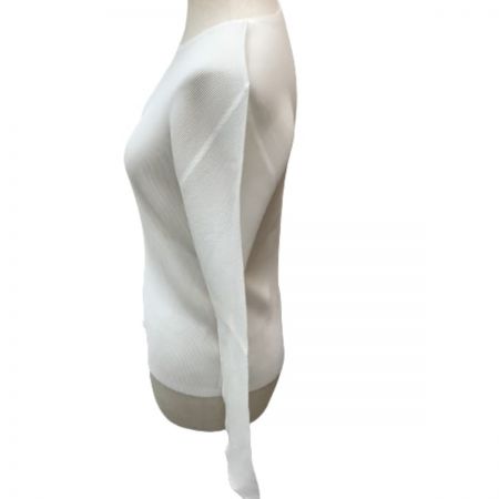  ISSEY MIYAKE イッセイミヤケ PLATS PLEASE  長袖カットソー SIZE 3 PP23-FK333 ホワイト