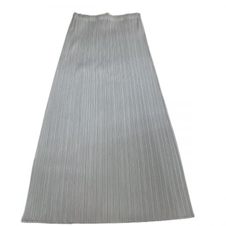  ISSEY MIYAKE イッセイミヤケ PLATS PLEASE スカート SIZE 4 PP55-JG102 ライトグレー