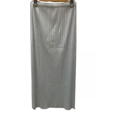  ISSEY MIYAKE イッセイミヤケ PLATS PLEASE スカート SIZE 4 PP55-JG102 ライトグレー