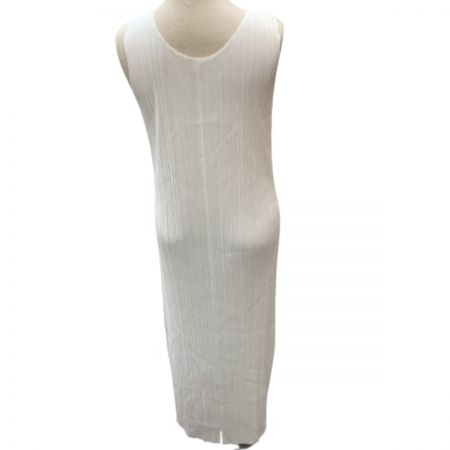  ISSEY MIYAKE イッセイミヤケ PLATS PLEASE ワンピース SIZE 5 PP51-JH747 ホワイト