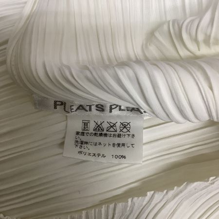  ISSEY MIYAKE イッセイミヤケ PLATS PLEASE ワンピース SIZE 5 PP51-JH747 ホワイト