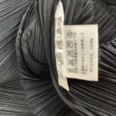  ISSEY MIYAKE イッセイミヤケ PLATS PLEASE ワンピース 変形 後ろボタン  PP53-JH557 ブラック