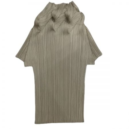  ISSEY MIYAKE イッセイミヤケ PLATS PLEASE 変形カットソー SIZE 3 PP61-JK811 ベージュ