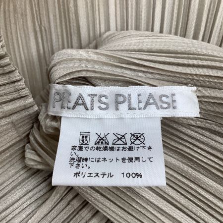  ISSEY MIYAKE イッセイミヤケ PLATS PLEASE 変形カットソー SIZE 3 PP61-JK811 ベージュ
