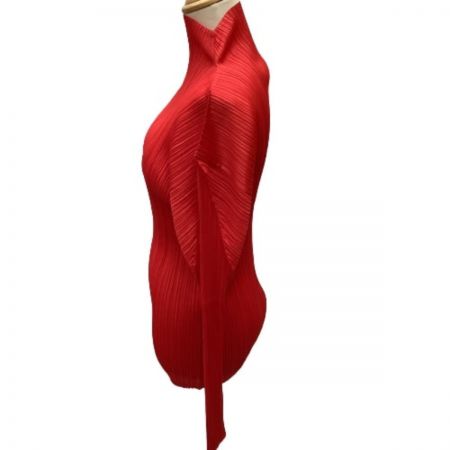  ISSEY MIYAKE イッセイミヤケ PLATS PLEASE カットソー SIZE 3 PP13JK303 レッド