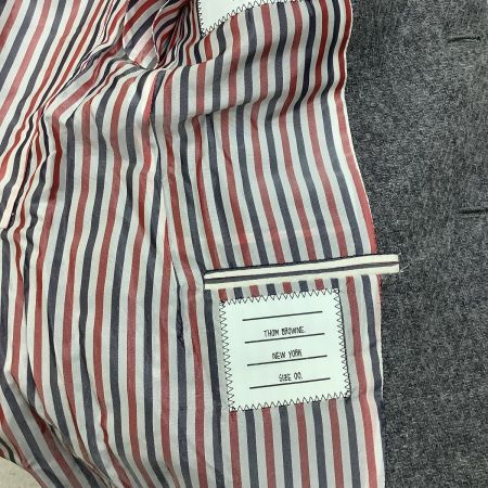 THOM BROWNE トムブラウン メンズ ジャケット ウール SIZE 00 グレー