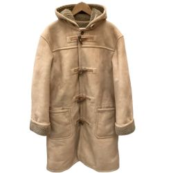 VAN ヴァン メンズ ダッフルコート SIZE L ベージュ Bランク