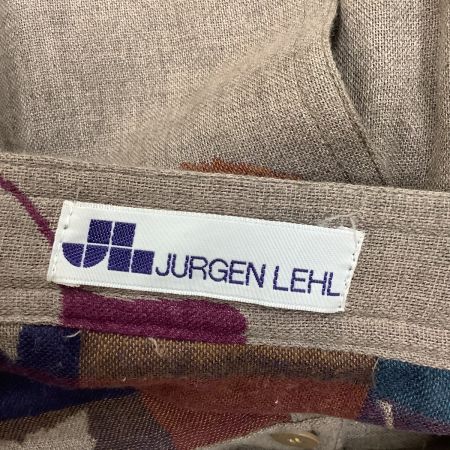  JURGEN LEHL ヨーガンレール 希少 レア セットアップ スカート ジャケット SIZE M 紅葉 イチョウ 楓 ベージュ