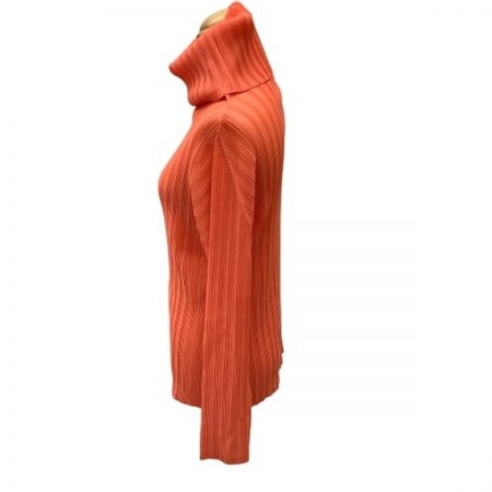  ISSEY MIYAKE イッセイミヤケ PLATS PLEASE タートルネックカットソー  PP93-FK372 オレンジ