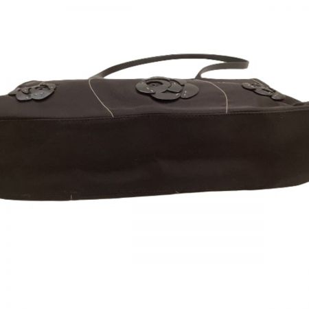  PRADA プラダ レディース ハンドバッグ バラ ローズモチーフ ダークブラウン