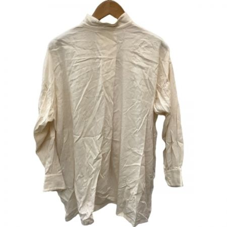  ISSEY MIYAKE permanente イッセイミヤケ レディース シャツ SIZE M アイボリー